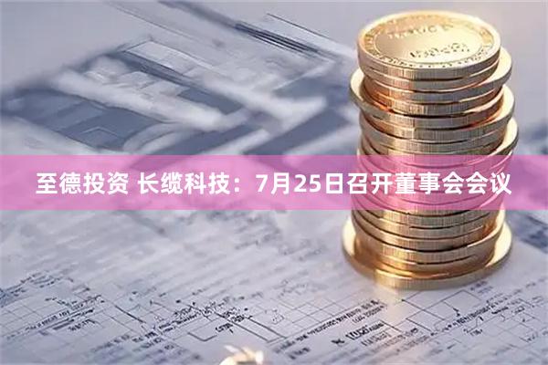 至德投资 长缆科技：7月25日召开董事会会议